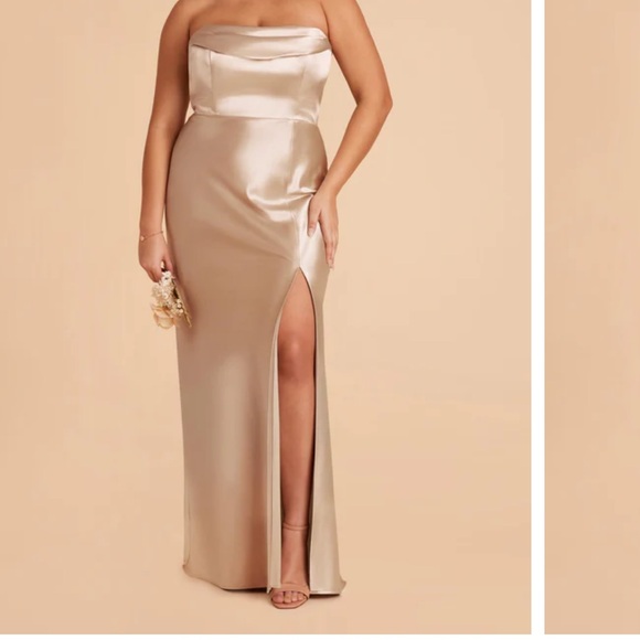 Birdy Grey Strapless Gold Dress - Picture 7 of 13